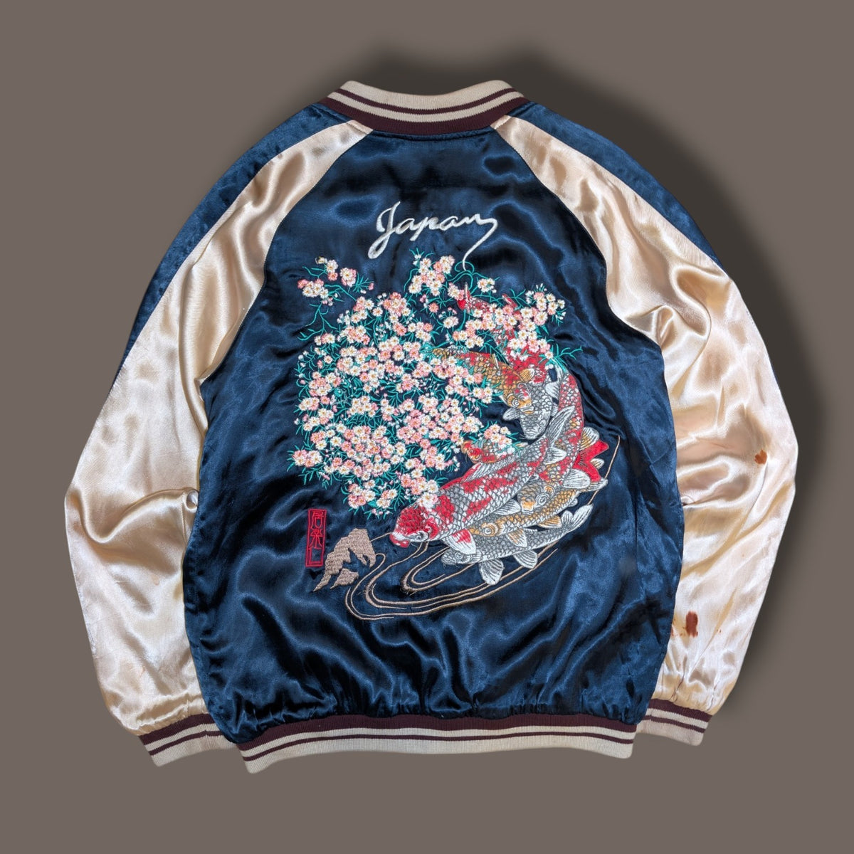 1970/80s japanese koi souvenir jacket