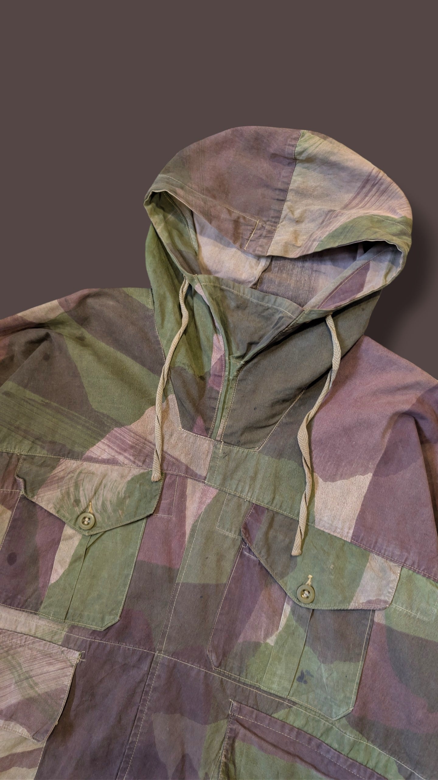 WW2 British Army Camouflage Windbreaker Smock Jacket