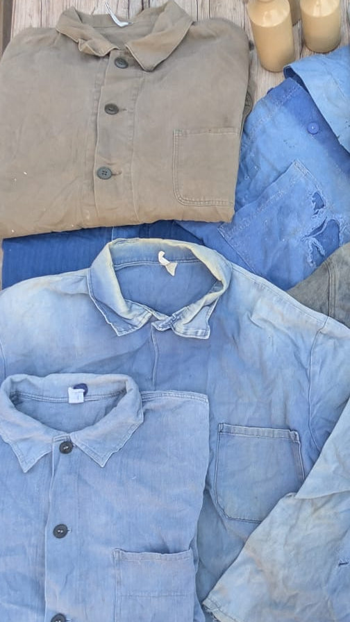 Vintage Euro/French chore jacket bundle x 10