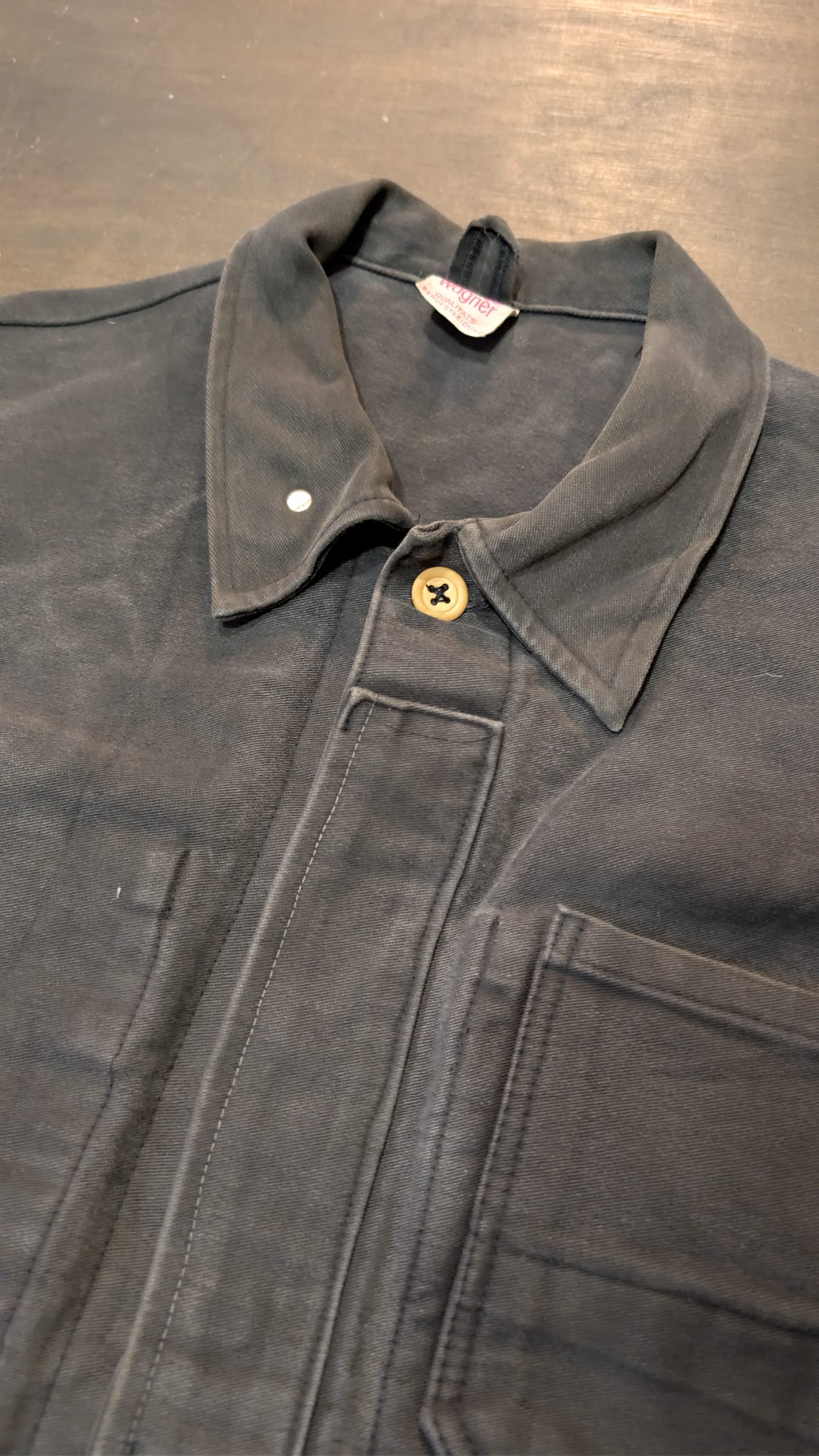 Late 1960s German industrial moleskin jacket