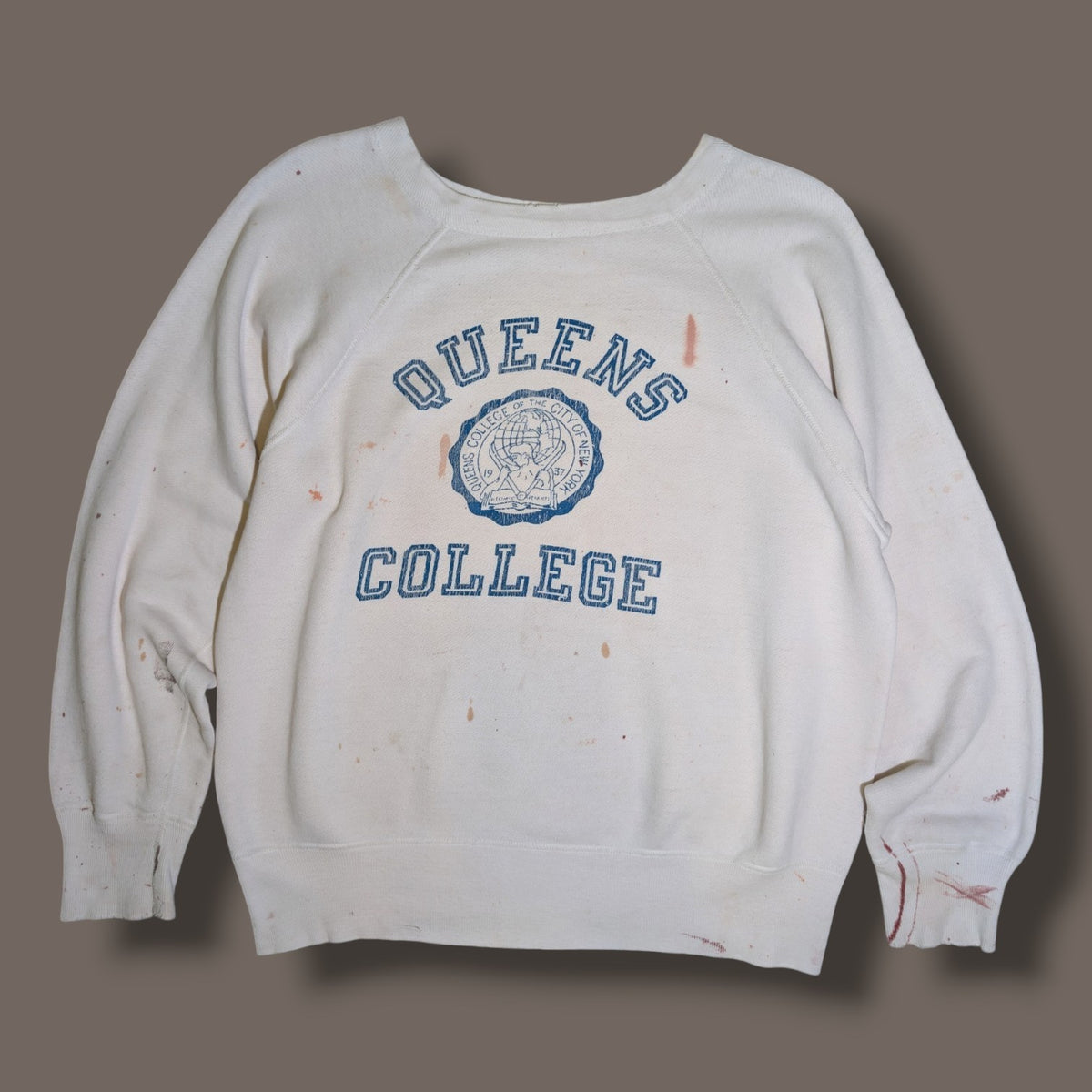 1950s queens college sweatshirt