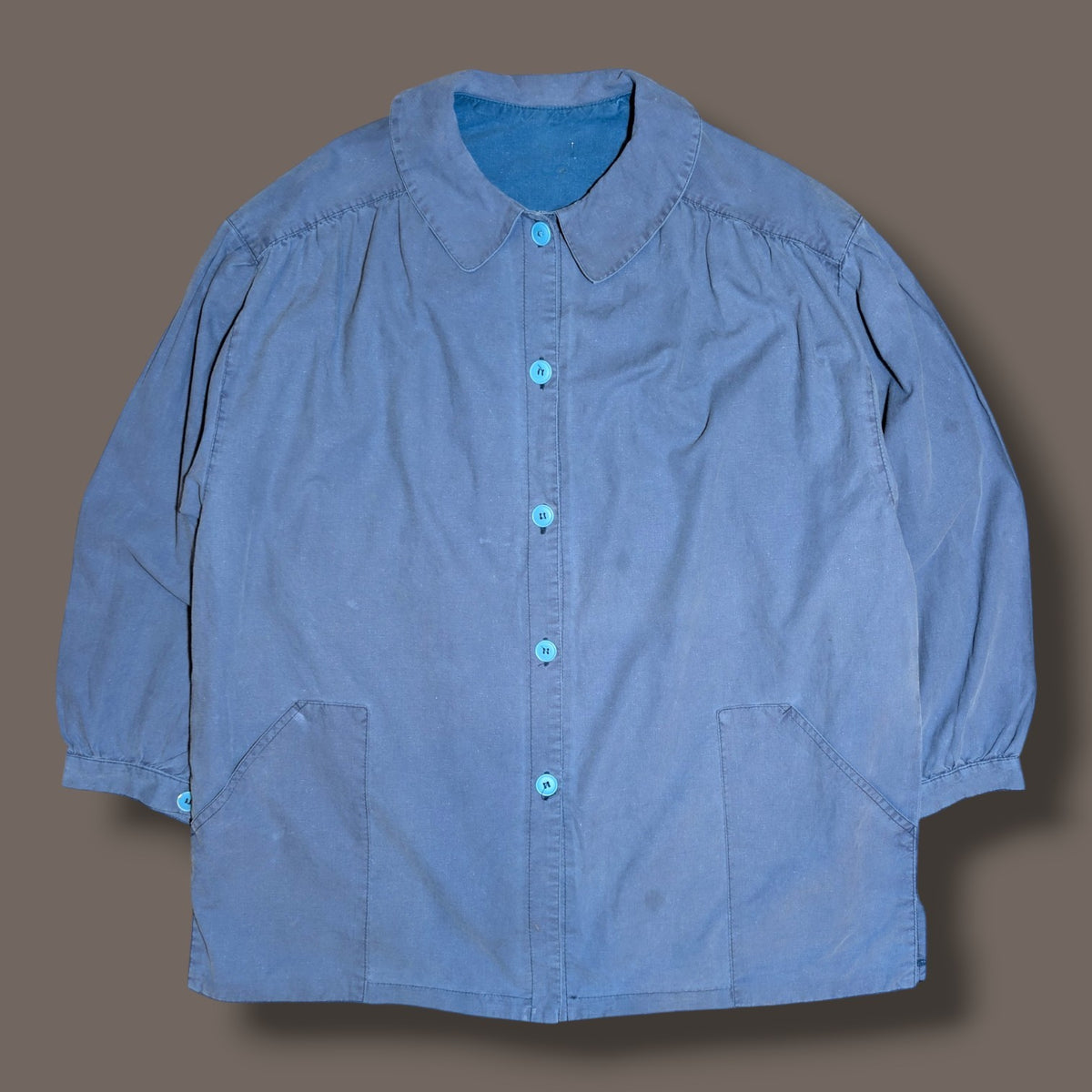 1950s french pleated smock