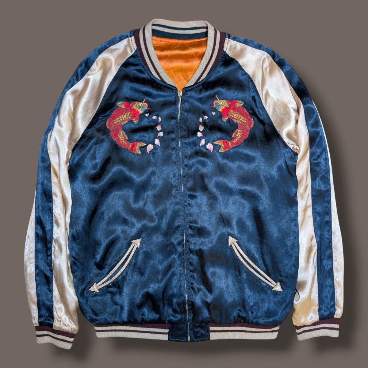 1970/80s japanese koi souvenir jacket