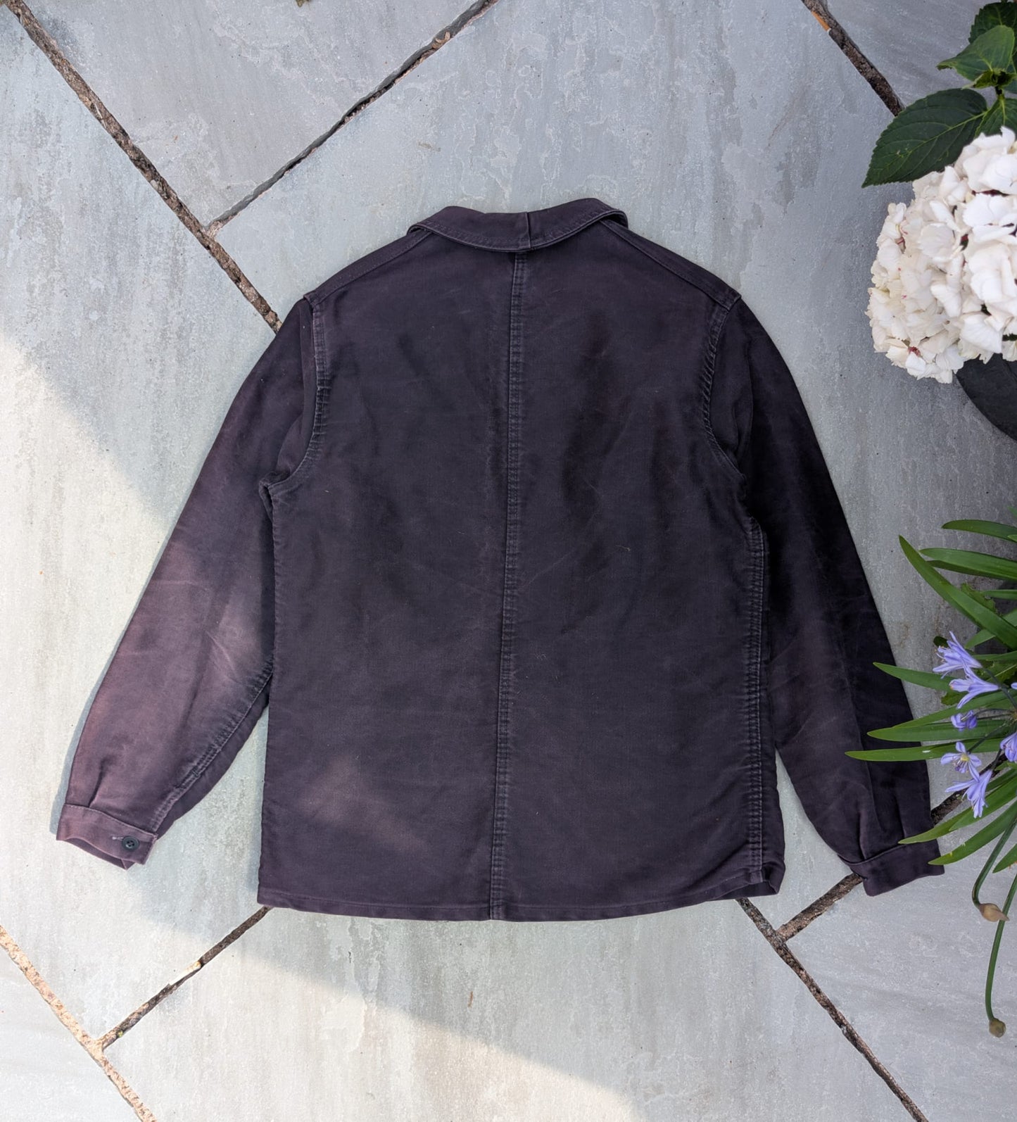 1940s French Black Moleskin Jacket
