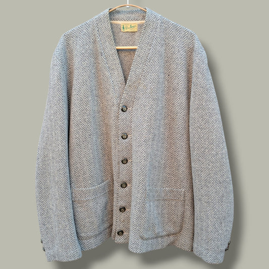 1940s Pinehurst Herringbone wool cardigan - SOLD IN BUNDLE