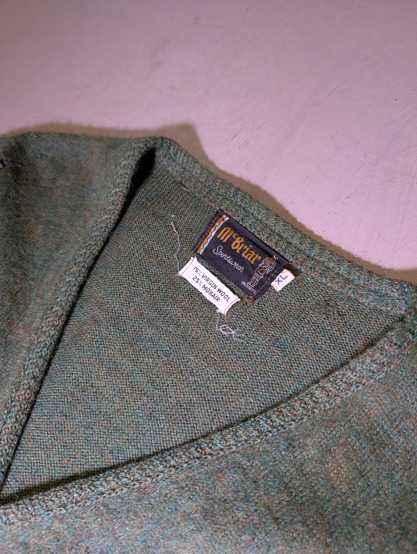 Mohair cardigan 1960s Green