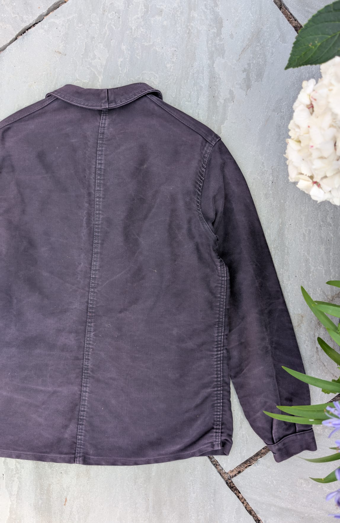 1940s French Black Moleskin Jacket